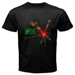 Lint9 {พร้อมส่ง เสื้อยืดแขนสั้นลําลอง ผ้าฝ้าย 100% พิมพ์ลายโลโก้วงร็อค Muse The 2Nd Law พลัสไซซ์ XS-6XL สําหรับผู้ชาย ขอ