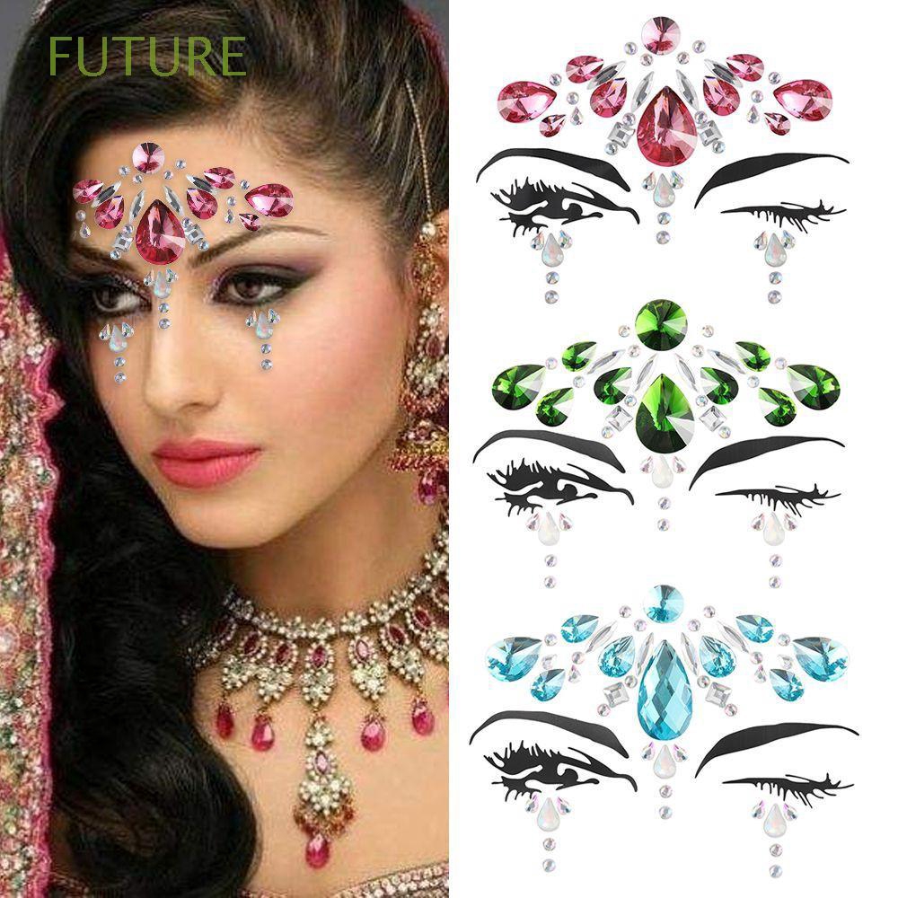 Party Makeup Glitter Adornment Women Fashion Eyeshadow Jewels Adhesive