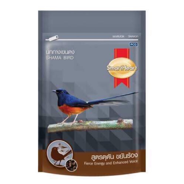 สมาร์ทฮาร์ท อาหารนกกางเขนดง นกบินหลา สูตรดุดัน ขยันร้อง 100g.