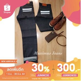 [เหลือ276.-ใช้โค้ดJUNINC30] กางเกงยีนส์ ยีนส์ Jeans No.NT64(ริมแดง)