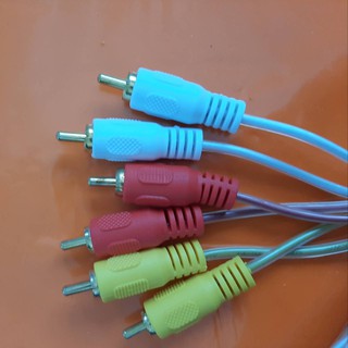 สายสัญญาน Hosawa สาย RCA 6 หัว สาย AV ยาว 1.5 เมตร