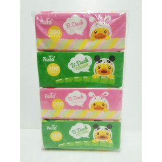 กระดาษเช็คหน้าคินโด้ B.Duck (200แผ่น x4ห่อ)