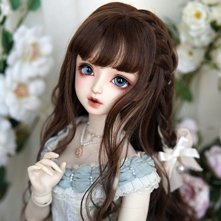 วิกผมปลอม 3 จุด 60 ซม. สไตล์เจ้าหญิง สําหรับตุ๊กตา BJD Night Loli