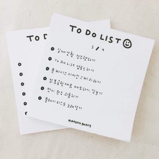 CH丨Korea 50 sheets TO DO LIST Cutie Memo Pad Planner Notepad Daily DIY Sticky Notes Kawaii Stationery