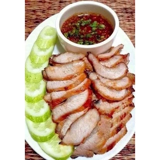 คอหมูย่าง หมักพร้อมทาน (4-500g.) พร้อมส่ง 🐷 🏆ราคาดีมาก รับตรงโรงงานผลิต💥 คอหมูหมัก คอหมู หมูย่าง 🚛เหมาค่าส่ง ฟรีกล่อง