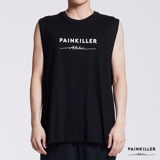 PAINKILLER เพนคิลเลอร์ เสื้อยืดแขนกุด โอเวอร์ไซส์ เสื้อผ้าผู้ชาย / PK ORIGINAL SLEEVELESS TEE / รุ่น 05-0-0001