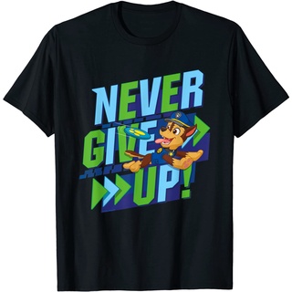 เสื้อยืดcalandfashionเสื้อยืด พิมพ์ลาย Paw Patrol Never Give Up สําหรับเด็กS-5XL