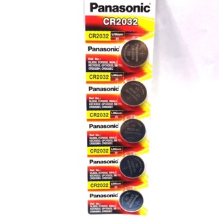 ถ่านกระดุม แท้Panasonic CR2032 Lithium Battery 3V