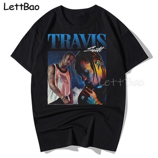 ใหม่ เสื้อยืดผ้าฝ้าย 100% พิมพ์ลายการ์ตูน Travis Scott 100% สไตล์ฮาราจูกุ แฟชั่น สําหรับผู้ชาย LHZYS-5XL