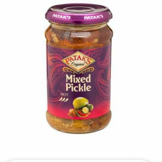 ( พร้อมส่ง )Pataks Mixed  Pickle ซอส ผสม ผัก และ ผลไม้ สำหรับจิ้ม อาหาร  พาทัคส์ 283 กรัม