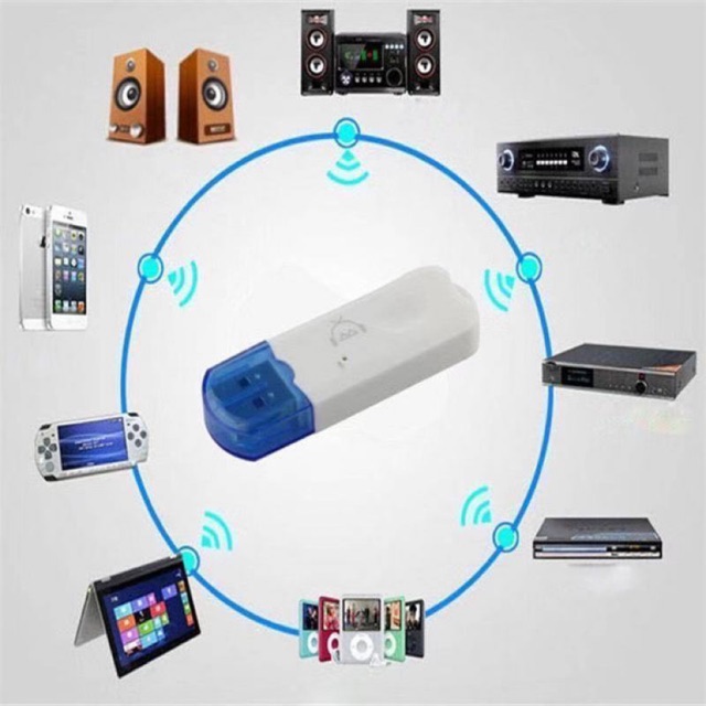 บูทธู USB Bluetooth Dongle Wireless  Audio Receiver Music Speaker Receiver Adapter Dongle For Car Sm