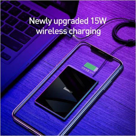 baseus 15 w qi แผ่นชาร์จแบบไร้สายสําหรับ iphone x xs x x xr 8 samsungs 10 s 9 xiaomi 9p 20 #8