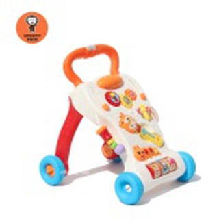 Monkey Toys รถผลักเดิน มีเสียงเพลงและของเล่น (สีแดง) Youleen Baby Music Walker 6028