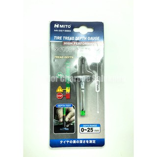 เกจวัดความลึกของยาง Tire Tread Depth Gauge MITO ไต้หวัน