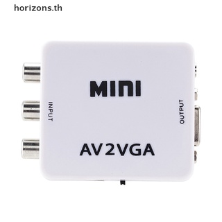 (G Hor) Av Rca To Vga กล่องสวิตช์แปลงวิดีโอ Hd 1080P TV