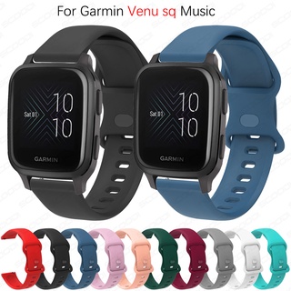 สายนาฬิกาข้อมือซิลิโคน แบบเปลี่ยน สําหรับ Garmin Venu sq Music / Venu 2 Plus