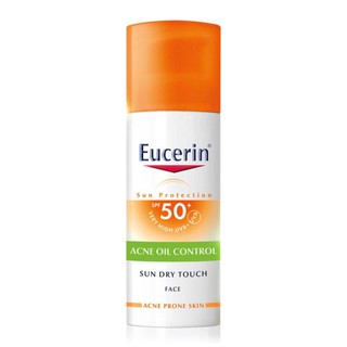 Eucerin Sun Dry Touch ACNE Oil Control SPF50+++ ยูเซอรีน ซัน ดรายทัช แอคเน่ ออยล์คอนโทรล เฟช 50ml.