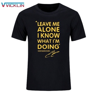 เสื้อยืดผ้าฝ้าย 100% พิมพ์ลายตัวอักษร Kimi Raikkonen แฟชั่นผู้ชาย S8U4 HSTT