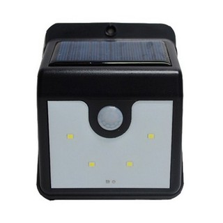 ไฟผนังภายนอก ไฟติดผนัง SOLAR CELL RIN 216120401 สีดำ โคมไฟภายนอก โคมไฟ หลอดไฟ GARDEN LAMP RIN SOLAR CELL 216120401 MODER