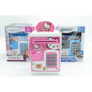 【FuHua Shop】พร้อมส่งจากไทย กระปุกออมสินรุ่นใหม่ ตู้เซฟดูดแบงค์Atm ลายการ์ตูนCartoon สุดน่ารัก สแกนลายนิ้วมือ มีเสียงมีไฟ