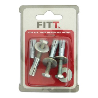 ANCHOR &amp; SCREW 1/4" IR 4 EA พุ๊ก IR พร้อมสกรู 1/4 นิ้ว 4 ตัว พุ๊ก อุปกรณ์ยึดติด เครื่องมือช่างและฮาร์ดแวร์ ANCHOR &amp; SCRE