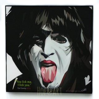 Paul Stanley พอล สแตนลีย์ วง Kiss นักร้อง รูปภาพ​ติดผนัง pop art กรอบรูป แต่งบ้าน ของขวัญ ของสะสม