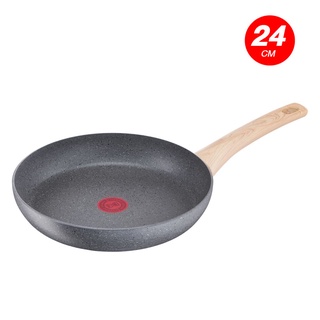 TEFAL ทีฟาล์ว กระทะ NATURAL FORCE FRYPAN ขนาด 24 ซม. รุ่น G2660402 Gray (สีเทา)