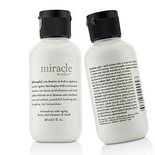 PHILOSOPHY  Miracle Worker Miraculous Anti-Aging Lactic Acid Cleanser &amp; Mask Duo Pack (Travel Size)  Size: 2x60ml/2oz