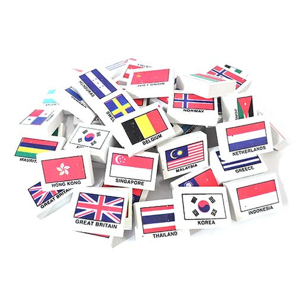 Fancy FLAG ERASER STUDENT ERASER (ภาพสุ่ม)