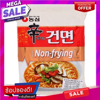 นงชิมบะหมี่กึ่งสำเร็จรูปแบบไม่ทอดพร้อมซองเครื่องปรุงรสเผ็ด 97กรัม Nongshim Instant Noodles Non-fried with Pack Spicy Sea