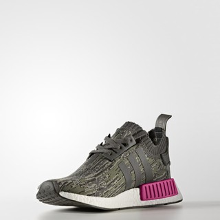 ไม่แท้ คืนเงิน Adidas NMD_R1 Primeknit Shoes สี Utility Grey / Utility Grey / Shock Pink 8.5US (MEN) พร้อมส่่ง