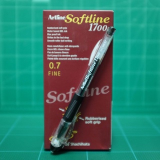 Artline Softline EGB-1700 0.7mm ปากกาหมึกเจล อาร์ทไลน์ (1กล่อง/12ด้าม) หมึกสีดำ 0.7 มม เหมาะสำหรับใช้งานในออฟฟิศ