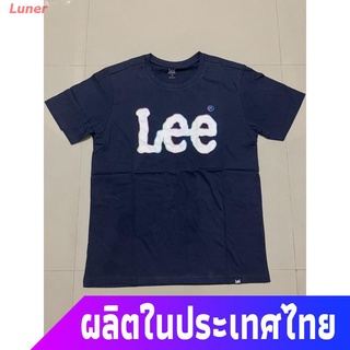 เสื้อยืดโอเวอร์ไซส์ เสื้อยืดลำลอง Lee รุ่น LE 1020 สีกรมท่าและสีเหลือง เสื้อยืดคอกลมผู้ชาย เสื้อยืดแขนสั้น ใหม่ ของ