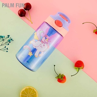 Palm Fun Children Water Bottle Kids Cartoon Eco Friendly Silicone Suction Nozzle Sippy Cup