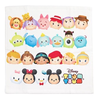 ผ้าขนหนูแบบสี่เหลี่ยม Disney Tsum Tsum จากญี่ปุ่น ลายสวย ขนาด 34 x 36 ซม.