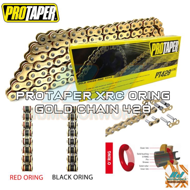 PROTAPER GOLD CHAIN XRC (O-RING) 122L / 132L / 138L - Y15 / Y16 / LC / RSX / Y15ZR/ Y16ZR / LC4S / Y