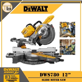 เครื่องเลื่อยตัดองศาสไลด์ 12"  DEWALT รุ่น DWS780