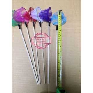 กระชอนปลากัด แบบตาข่าย , แบบกลม ขนาด 7 Cm , แบบเหลี่ยม ขนาด 5.5 Cm สวิงตักปลา