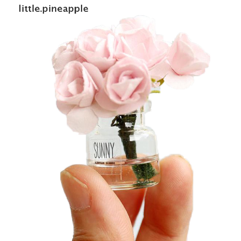 1Pc 1:12 Dollhouse Miniature Flower Fairy Garden Ornament Mini Doll House De te