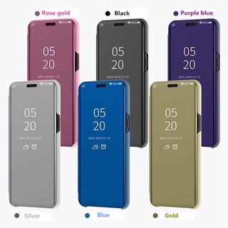 เคสเปิด ปิด ฝาพับเงา Oppo A15/A16  : Clear View Cover