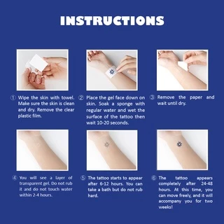 【Mars Tattoo】ใหม่ สติกเกอร์รอยสักชั่วคราว กึ่งถาวร 2 สัปดาห์ ติดทนนาน JH004