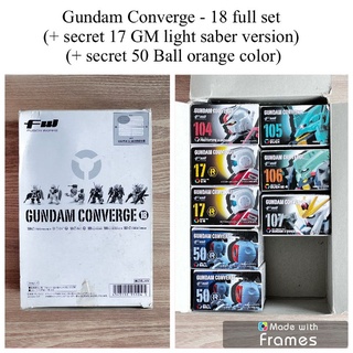 Bandai Gundam Converge vol 18 full set Janpan Ver Secret 17 G M Light Saber version 50 Ball Orange Color มือ2