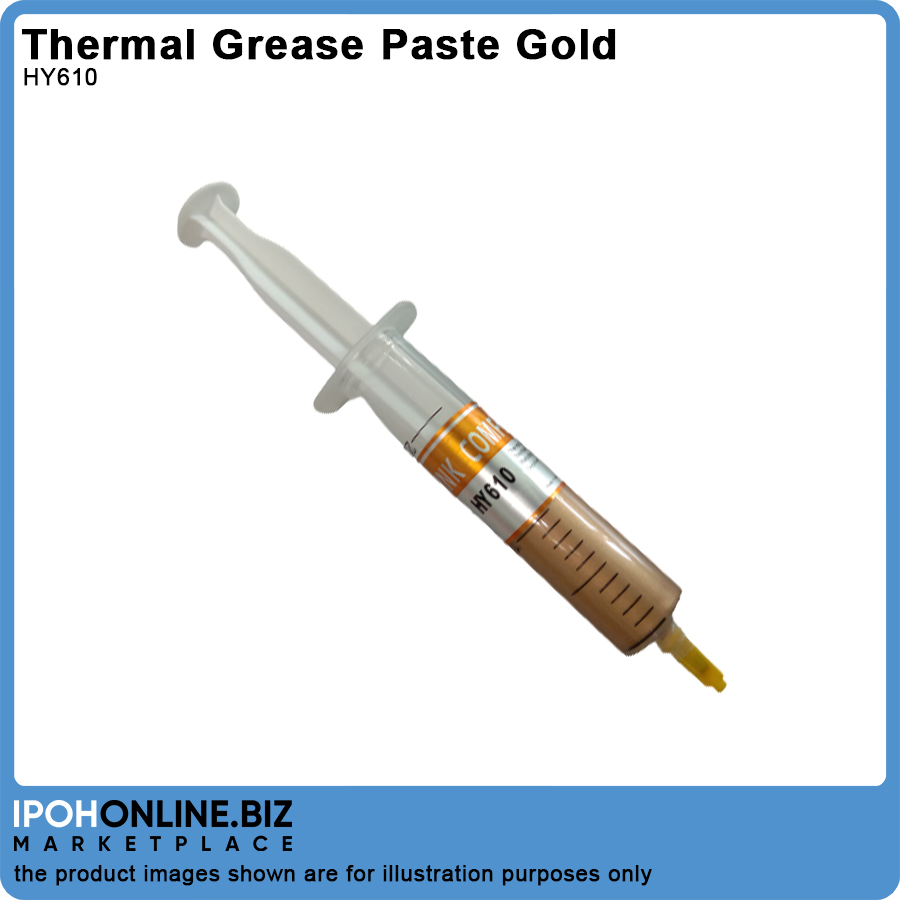 HY610 High Performance Heatsink Compounds Gold Thermal Grease 20ml IPOHONLINE