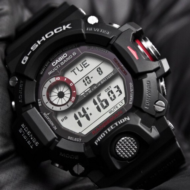 แท้ 💯% G-Shock Rangman GW-9400 GW-9400-1 GW-9400-3 GW-9400BJ-1J ประกันศูนย์ 1 ปี(GW-9400-1B Black NE