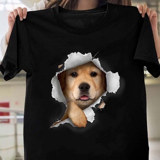 เสื้อผ้าผชเสื้อยืด ลาย Golden Retriever สําหรับสุนัขโกลเด้นรีทรีฟเวอร์S-5XL