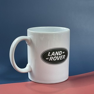 แก้วมักเซรามิก สกีนลาย LAND ROVER สีขาว 300 มล .