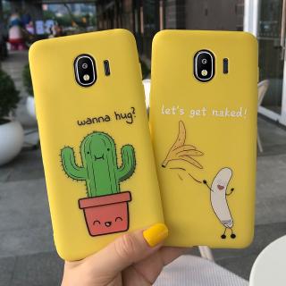 เคสโทรศัพท์ซิลิโคนพิมพ์ลายการ์ตูนกระบองเพชรแบบนุ่ม samsung galaxy j 2 pro 2018/j250 f