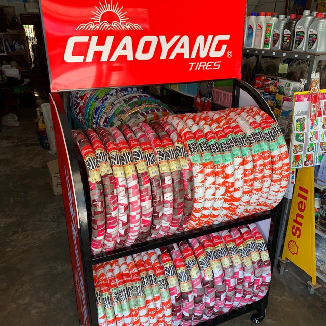 ยางนอกมอเตอร์ไซค์ ยี่ห้อ Chaoyang(ฉาวหยาง) ขอบ14,17 ยางไทยใหม่ๆจากโรงงาน
