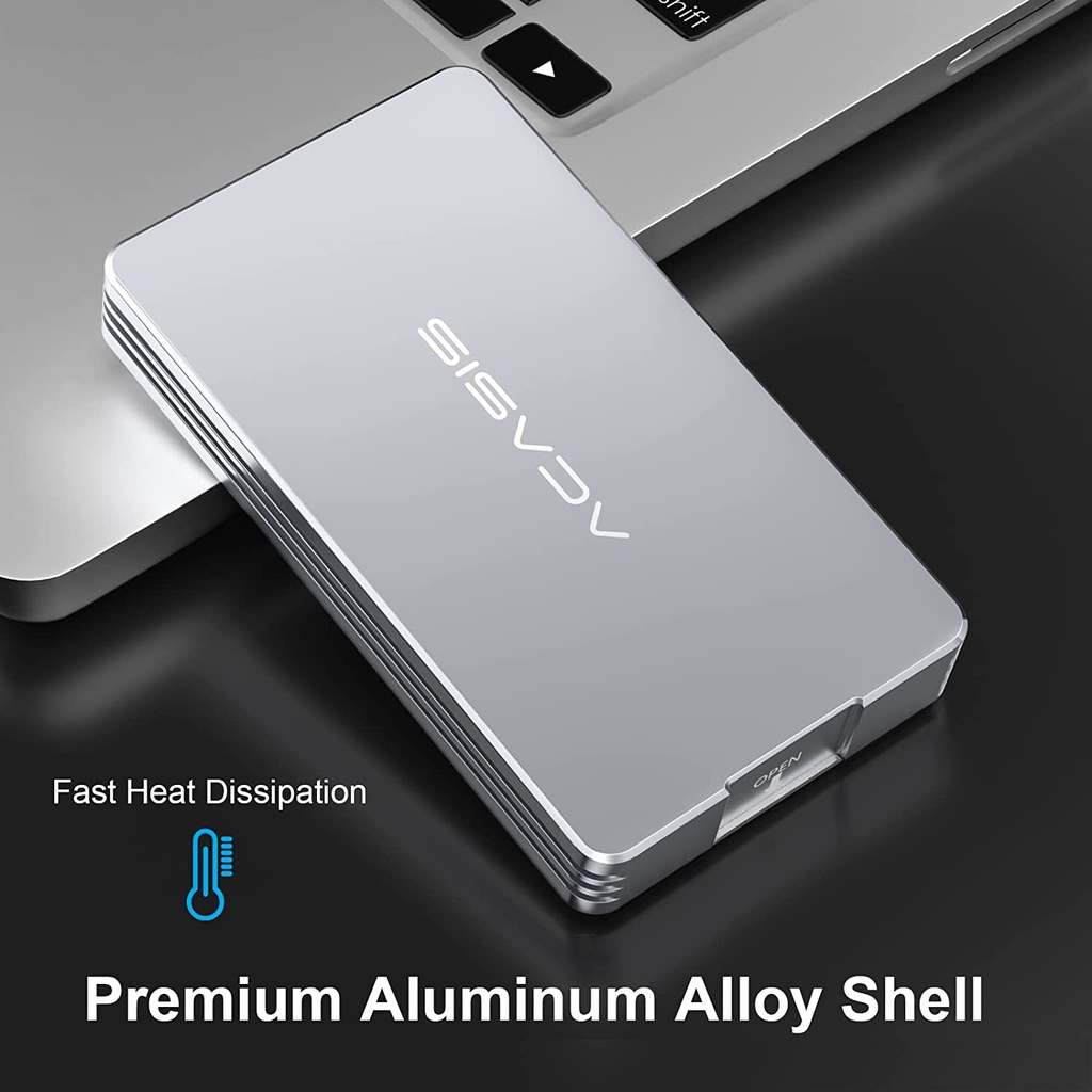 Acasis Usb Box 4.0 M.2 Nvme Enclosure ใช้งานร่วมกับ Thunderbolt 4/3, 40Gbps SSD สายอลูมิเนียมประเภท C สําหรับแล็ปท็อป TBU401 ราคา ถูกที่สุด ดีลบีเคเค แกลเลอรีภาพที่ 5