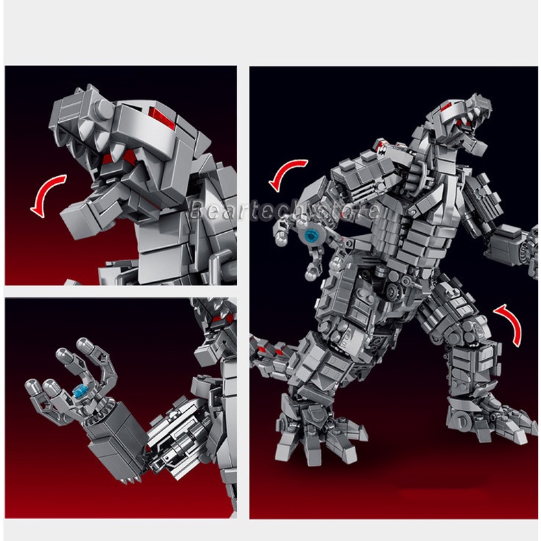 1122pcs ใช ้ งานร ่ วมกับ Lego Mecha Godzilla King Kong Building Blocks ของเล ่ นเด ็ กของขวัญ